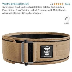 Open bag weight lifting belt